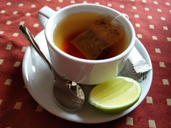 Close-up of tea on table