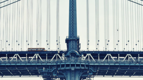 Low angle view of bridge against sky