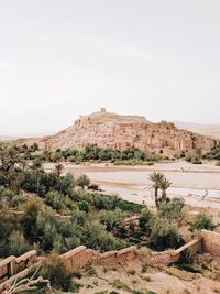 Scenic view of desert against sky