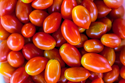 Full frame shot of tomatoes for sale in market