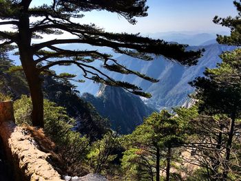 Scenic view of mountain against sky