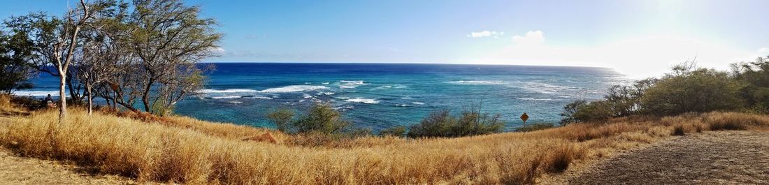 Close-up of sea against sky