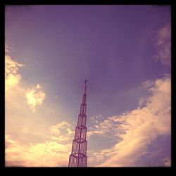 Low angle view of sky at sunset