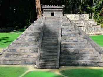 View of built structure against trees