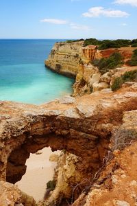 Rock formations at seaside