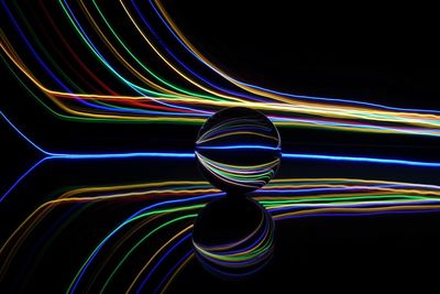Close-up of colorful lights