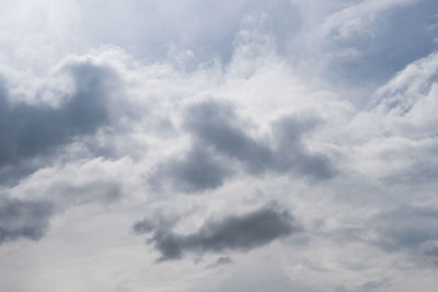 Low angle view of clouds in sky