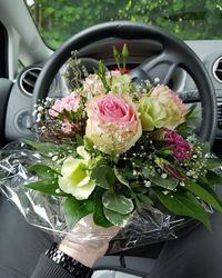 Close-up of rose bouquet