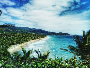 Scenic view of sea against sky