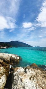 Scenic view of sea against sky