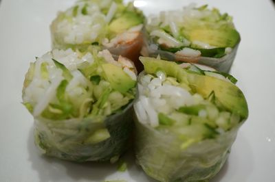 Close-up of salad in plate