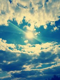 Low angle view of clouds in sky