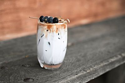 Close-up of drink on table