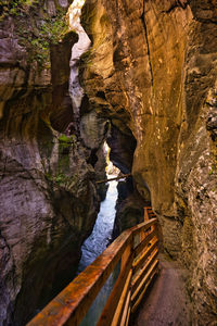 Rock formations in cave