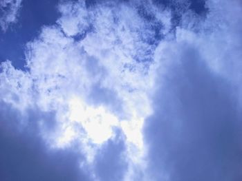 Low angle view of cloudy sky