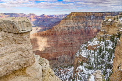 View of rock formations