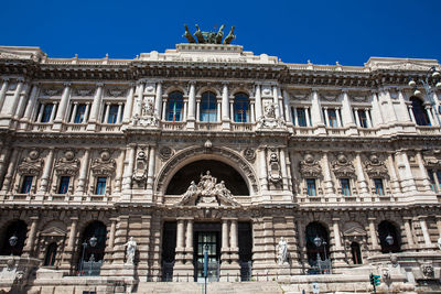 Low angle view of historical building against sky