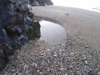 Stream flowing through rocks