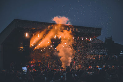 Crowd at music concert