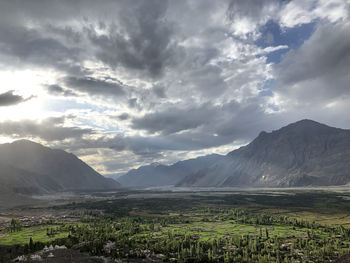 Scenic view of landscape against sky