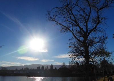 Scenic view of river against sky