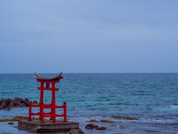 Scenic view of sea against sky