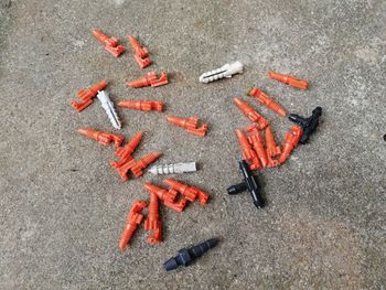 Close-up of toys on ground