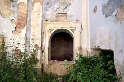 Entrance of historic building