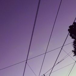 Low angle view of power lines