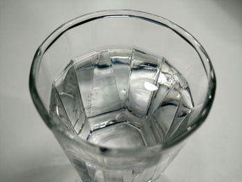 Close-up of water in glass