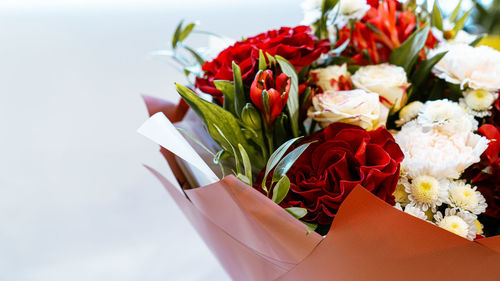Close-up of rose bouquet