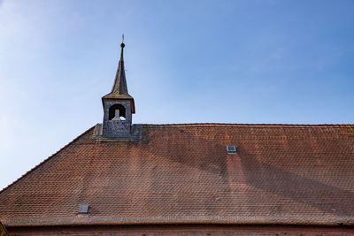 Low angle view of building against sky