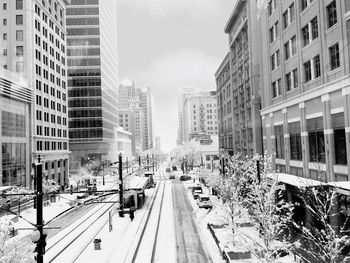 Panoramic view of people in city