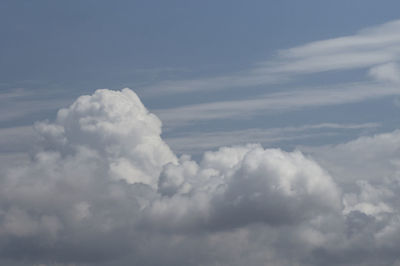 Low angle view of clouds in sky