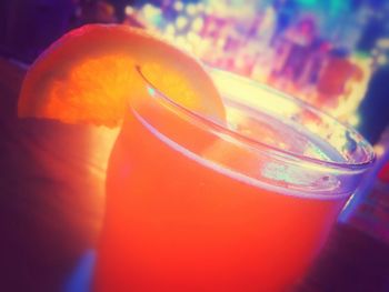 Close-up of drink on table