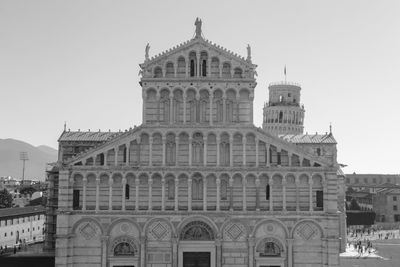 Low angle view of historic building against sky