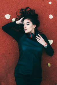 Portrait of young woman
