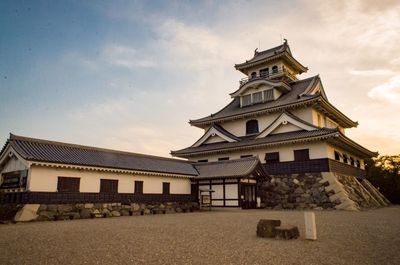 Low angle view of historical building against sky