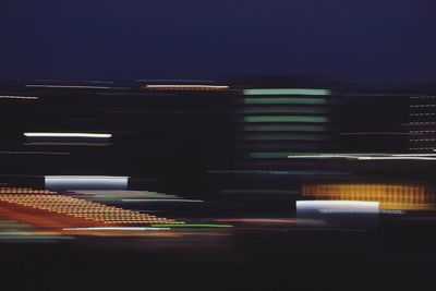 Light trails at night