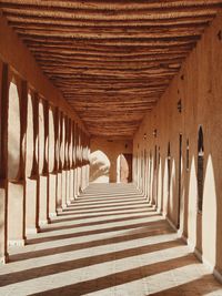 Columns in a hotel in sahara desert