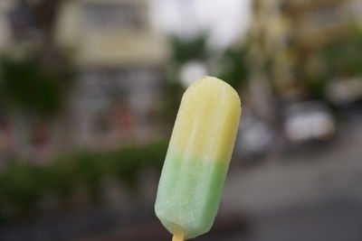 Close-up of ice cream