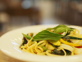 Close-up of food in plate