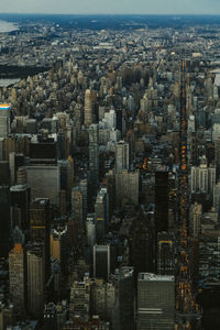 Aerial view of buildings in city