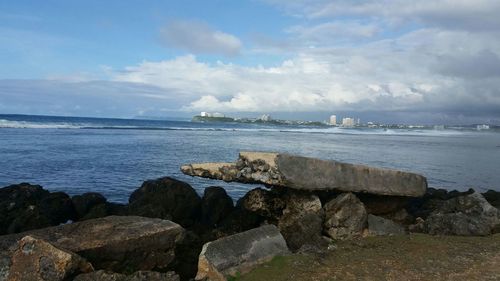 Scenic view of sea against sky