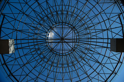 Low angle view of skylight