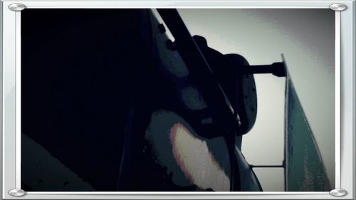 Close-up of cropped car