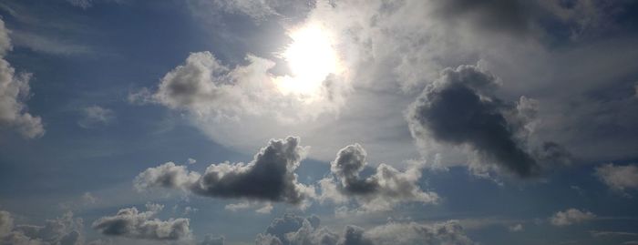 Low angle view of clouds in sky