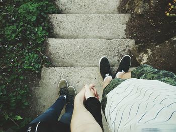 Low section of people standing outdoors