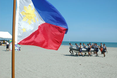 People at beach