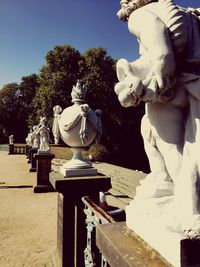 Statue against clear sky